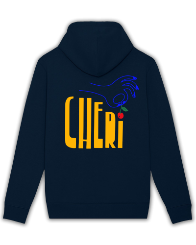 Hoodie Cheri Club yellow cherry