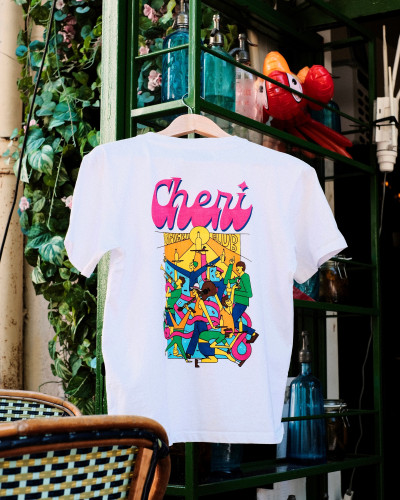 Tshirt cheri club pastis Panis Montpellier maison artaud