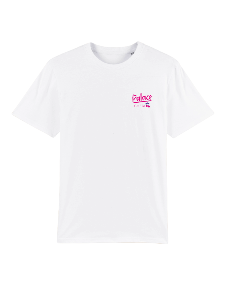 Palace Bar cheri club tshirt blanc magenta