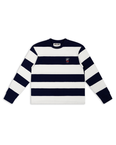 The CHERI CLUB Striped Tee | Long Sleeve Heavyweight Cotton