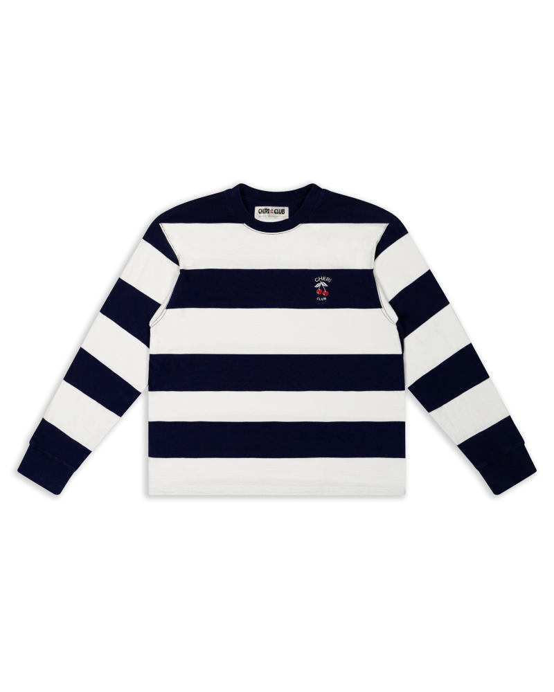 La Marinière CHERI CLUB | T-shirt rayé Manches Longues Coton Épais