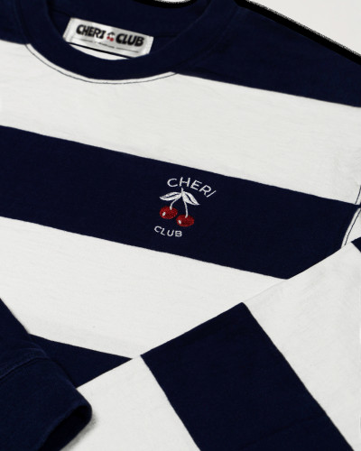 La Marinière CHERI CLUB | T-shirt rayé Manches Longues Coton Épais