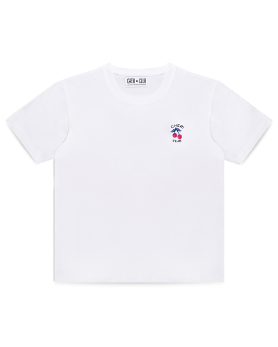 t-shirt femme nue bleue CHERI CLUB dos