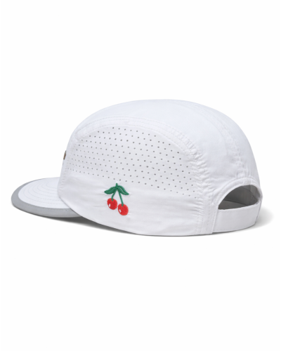 Casquette CHERI CLUB RUNNING blanc Cerise brodée face